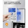 imageAIRMSEN 12Cup Programmable Drip Coffee Maker Stainless Steel Auto Brew with 3 Temperature Settings 4Hour Keep Warm ampamp Reusable Filter Silver
