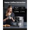 imageAIRMSEN 20 Bar Espresso Machine with Automatic Milk Frother Cappuccino ampamp Latte Coffee Maker with Quick Brew Dual Boiler 1350W  1000W Stainless Steel 60oz Water Tank Touchscreen