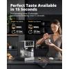 imageAIRMSEN 20 Bar Espresso Machine with Automatic Milk Frother Cappuccino ampamp Latte Coffee Maker with Quick Brew Dual Boiler 1350W  1000W Stainless Steel 60oz Water Tank Touchscreen