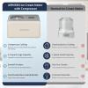 imageAIRMSEN 21Quart Ice Cream Maker Machine with Builtin Compressor No PreFreezing Required Fully Automatic Frozen Treats Maker with LED Display ampamp Timer 72Minute Cooling Function Stainless Steel