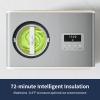imageAIRMSEN 21Quart Ice Cream Maker Machine with Builtin Compressor No PreFreezing Required Fully Automatic Frozen Treats Maker with LED Display ampamp Timer 72Minute Cooling Function Stainless Steel