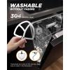 imageAIRMSEN Automatic Stand Mixer with LED Touchscreen ampamp Timer  11 Speed TiltHead Dough Mixer Fits 53QT Bowl ampamp 3IN1 Attachments  Kitchen Electric Mixer for Bread Cake Baking  Black and GrayBlack and Gray