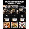 imageAIRMSEN Automatic Stand Mixer with LED Touchscreen ampamp Timer  11 Speed TiltHead Dough Mixer Fits 53QT Bowl ampamp 3IN1 Attachments  Kitchen Electric Mixer for Bread Cake Baking  Black and GrayBlack and Gray