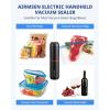 imageAIRMSEN Handheld Vacuum Sealer with 11 PCS Reusable Sous Vide Bags and 2 PCS Vacuum Wine Sealer Compact Vacuum Sealer Machine for Food StorageVacuum Sealer  11 Sous Vide Bags