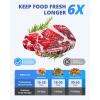imageAIRMSEN Handheld Vacuum Sealer with 11 PCS Reusable Sous Vide Bags and 2 PCS Vacuum Wine Sealer Compact Vacuum Sealer Machine for Food StorageVacuum Sealer  11 Sous Vide Bags