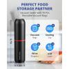 imageAIRMSEN Handheld Vacuum Sealer with 11 PCS Reusable Sous Vide Bags and 2 PCS Vacuum Wine Sealer Compact Vacuum Sealer Machine for Food StorageVacuum Sealer  11 Sous Vide Bags