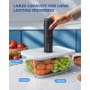 imageAIRMSEN Handheld Vacuum Sealer with 11 PCS Reusable Sous Vide Bags and 2 PCS Vacuum Wine Sealer Compact Vacuum Sealer Machine for Food StorageVacuum Sealer  11 Bags  Container