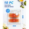 imageAIRMSEN Reusable Vacuum Sealer Bags 10 PCS  Fits AIRMSEN Chef FoodSaver and Most Handheld Sealers  BPA Free Food Saver Bags for Meal Prep Sous Vide Marinator  5L 138quotx 118quotSmall10 PCS