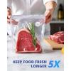 imageAIRMSEN Reusable Vacuum Sealer Bags 10 PCS  Fits AIRMSEN Chef FoodSaver and Most Handheld Sealers  BPA Free Food Saver Bags for Meal Prep Sous Vide Marinator  5L 138quotx 118quotSmall10 PCS