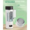 imageAIRMSEN Travel Electric Kettle with 6 Temperature Control 4 KeepWarm Modes  500ml Portable Water Boiler Builtin 316 Stainless Steel  Mini Hot Water Kettle for Tea Milk Coffee  White