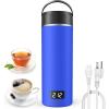imageAIRMSEN Travel Electric Kettle with 6 Temperature Control 4 KeepWarm Modes  500ml Portable Water Boiler Builtin 316 Stainless Steel  Mini Hot Water Kettle for Tea Milk Coffee  Navy