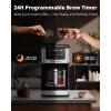 imageAIRMSEN 14Cup Programmable Drip Coffee Maker  1000W Fast Brewing Coffee Machine with Timer Delay Start ampamp 2H KeepWarm 73oz Tank Touchscreen ampamp Glass Carafe  Perfect for Home ampamp Office Use