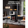 imageAIRMSEN 14Cup Programmable Drip Coffee Maker  1000W Fast Brewing Coffee Machine with Timer Delay Start ampamp 2H KeepWarm 73oz Tank Touchscreen ampamp Glass Carafe  Perfect for Home ampamp Office Use