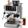 imageAIRMSEN Espresso Machines with Burr Grinder 20 Bar Milk Frother Steam Wand Stainless Steel Coffee Maker for Home  Cappuccino Latte ampamp Cold Brew Iced Coffee Maker ampamp Americano