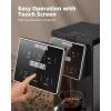 imageAIRMSEN Grind ampamp Brew Coffee Maker with Builtin Grinder  SingleServe Machine Compatible with KCup Pods ampamp Ground Coffee 1000W Fast 614oz Brew Descaling Alert Touchscreen ampamp 50oz Removable Tank