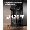 imageAIRMSEN Grind ampamp Brew Coffee Maker with Builtin Grinder  SingleServe Machine Compatible with KCup Pods ampamp Ground Coffee 1000W Fast 614oz Brew Descaling Alert Touchscreen ampamp 50oz Removable Tank