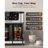 imageAIRMSEN 12Cup Programmable Coffee Maker  Single Serve Machine for KCup Pods ampamp Ground 1000W Fast Brew Delay Start 2H Keep Warm Touchscreen 60oz Tank Glass Carafe  Home ampamp Office