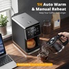 image:imageAIRMSEN Grind amp Brew Coffee Maker with Builtin Grinder Programmable Single Serve Coffee Maker  5 Cup800ML 3 Grind Settings Auto Keep Warm amp Glass Carafe for Small Home and Office