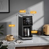 image:imageAIRMSEN Grind amp Brew Coffee Maker with Builtin Grinder Programmable Single Serve Coffee Maker  5 Cup800ML 3 Grind Settings Auto Keep Warm amp Glass Carafe for Small Home and Office