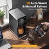 image:imageAIRMSEN Grind amp Brew Coffee Maker with Builtin Grinder Programmable Single Serve Coffee Maker  5 Cup800ML 3 Grind Settings Auto Keep Warm amp Glass Carafe for Small Home and Office Pure Black