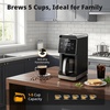 image:imageAIRMSEN Grind amp Brew Coffee Maker with Builtin Grinder Programmable Single Serve Coffee Maker  5 Cup800ML 3 Grind Settings Auto Keep Warm amp Glass Carafe for Small Home and Office Pure Black