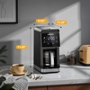 image:imageAIRMSEN Grind amp Brew Coffee Maker with Builtin Grinder Programmable Single Serve Coffee Maker  5 Cup800ML 3 Grind Settings Auto Keep Warm amp Glass Carafe for Small Home and Office Pure Black