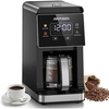 image:imageAIRMSEN Grind amp Brew Coffee Maker with Builtin Grinder Programmable Single Serve Coffee Maker  5 Cup800ML 3 Grind Settings Auto Keep Warm amp Glass Carafe for Small Home and Office Pure Black