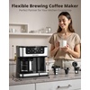 image:imageAIRMSEN 12Cup Programmable Duo Coffee Maker  Single Serve Machine for KCup Pods amp Ground 1000W Fast Brew Delay Start 2H Keep Warm Touchscreen 60oz Tank Glass Carafe  Home amp OfficeBlack