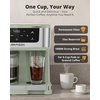 image:imageAIRMSEN 12Cup Programmable Duo Coffee Maker  Single Serve Machine for KCup Pods amp Ground 1000W Fast Brew Delay Start 2H Keep Warm Touchscreen 60oz Tank Glass Carafe  Home amp OfficeGreen