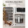 image:imageAIRMSEN 12Cup Programmable Duo Coffee Maker  Single Serve Machine for KCup Pods amp Ground 1000W Fast Brew Delay Start 2H Keep Warm Touchscreen 60oz Tank Glass Carafe  Home amp OfficeBeige