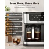image:imageAIRMSEN 12Cup Programmable Duo Coffee Maker  Single Serve Machine for KCup Pods amp Ground 1000W Fast Brew Delay Start 2H Keep Warm Touchscreen 60oz Tank Glass Carafe  Home amp OfficeBlack