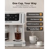 image:imageAIRMSEN 12Cup Programmable Duo Coffee Maker  Single Serve Machine for KCup Pods amp Ground 1000W Fast Brew Delay Start 2H Keep Warm Touchscreen 60oz Tank Glass Carafe  Home amp OfficeBeige