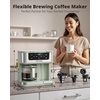 image:imageAIRMSEN 12Cup Programmable Duo Coffee Maker  Single Serve Machine for KCup Pods amp Ground 1000W Fast Brew Delay Start 2H Keep Warm Touchscreen 60oz Tank Glass Carafe  Home amp OfficeGreen