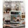 image:imageAIRMSEN 12Cup Programmable Duo Coffee Maker  Single Serve Machine for KCup Pods amp Ground 1000W Fast Brew Delay Start 2H Keep Warm Touchscreen 60oz Tank Glass Carafe  Home amp OfficeGreen