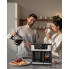 image:imageAIRMSEN 12Cup Programmable Duo Coffee Maker  Single Serve Machine for KCup Pods amp Ground 1000W Fast Brew Delay Start 2H Keep Warm Touchscreen 60oz Tank Glass Carafe  Home amp OfficeBlack