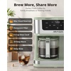 image:imageAIRMSEN 12Cup Programmable Duo Coffee Maker  Single Serve Machine for KCup Pods amp Ground 1000W Fast Brew Delay Start 2H Keep Warm Touchscreen 60oz Tank Glass Carafe  Home amp OfficeGreen