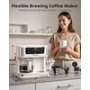 image:imageAIRMSEN 12Cup Programmable Duo Coffee Maker  Single Serve Machine for KCup Pods amp Ground 1000W Fast Brew Delay Start 2H Keep Warm Touchscreen 60oz Tank Glass Carafe  Home amp OfficeBeige