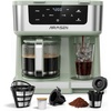 image:imageAIRMSEN 12Cup Programmable Duo Coffee Maker  Single Serve Machine for KCup Pods amp Ground 1000W Fast Brew Delay Start 2H Keep Warm Touchscreen 60oz Tank Glass Carafe  Home amp OfficeGreen